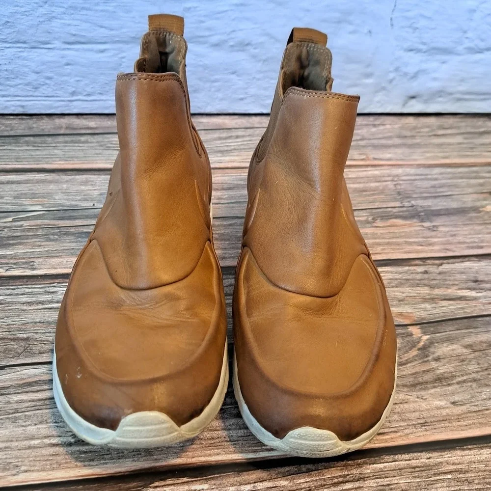 Nike Air Max Thea Mid Ale Brown Leather Chelsea Boot Sneakers 859550-200 Mens 8‎